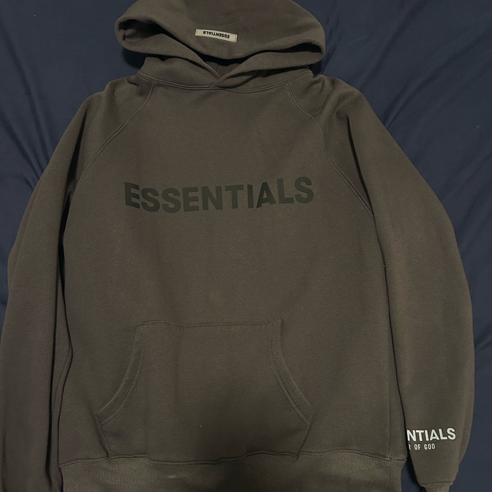Grey essentials hoodie